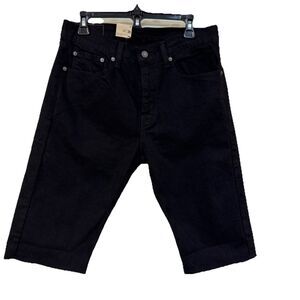 Levi's 511 Jean Shorts Black Men's 31 Cut Off Stretch Slim Fit Jorts New Tags